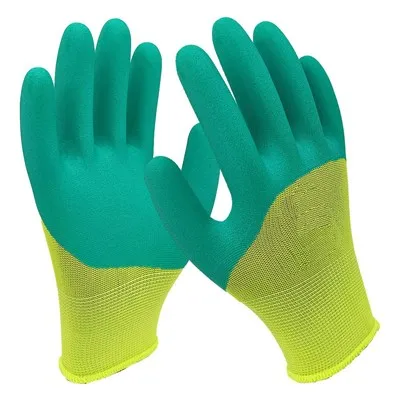 Fluorescent green labor protection gloves