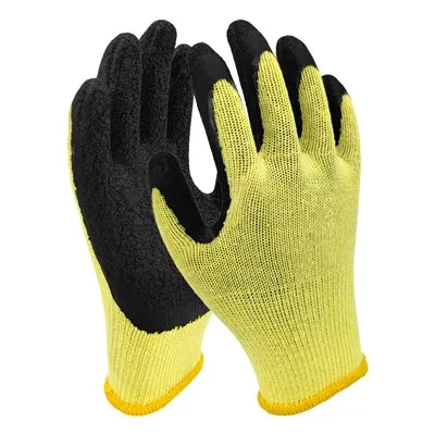 Labor protection PU yellow gloves